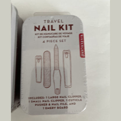 Lot Of 2 Kikkerland (1) Gentlemens Beard Kit (1) Nail Kit - Great Christmas Gift