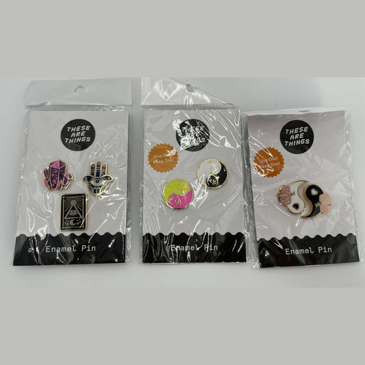 These Are Things Combo Lot Of 3 Enamel Pin Sets, New! Best Price