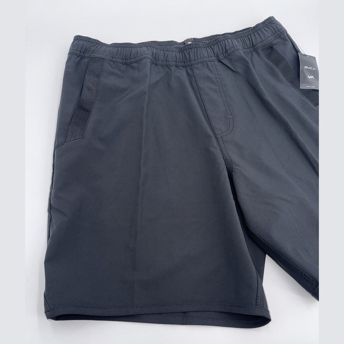 $66 RVCA Men’s Kevin EW Hybrid 17" Athletic Shorts- Black - Small -New Tag