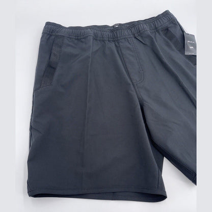 $66 RVCA Men’s Kevin EW Hybrid 17" Athletic Shorts- Black - Small -New Tag