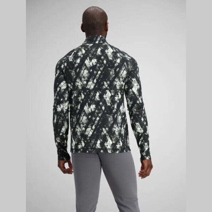 $119 Obermeyer Men’s Flex 1/4-Zip Mid-Layer Top- Descent Black/White - Medium