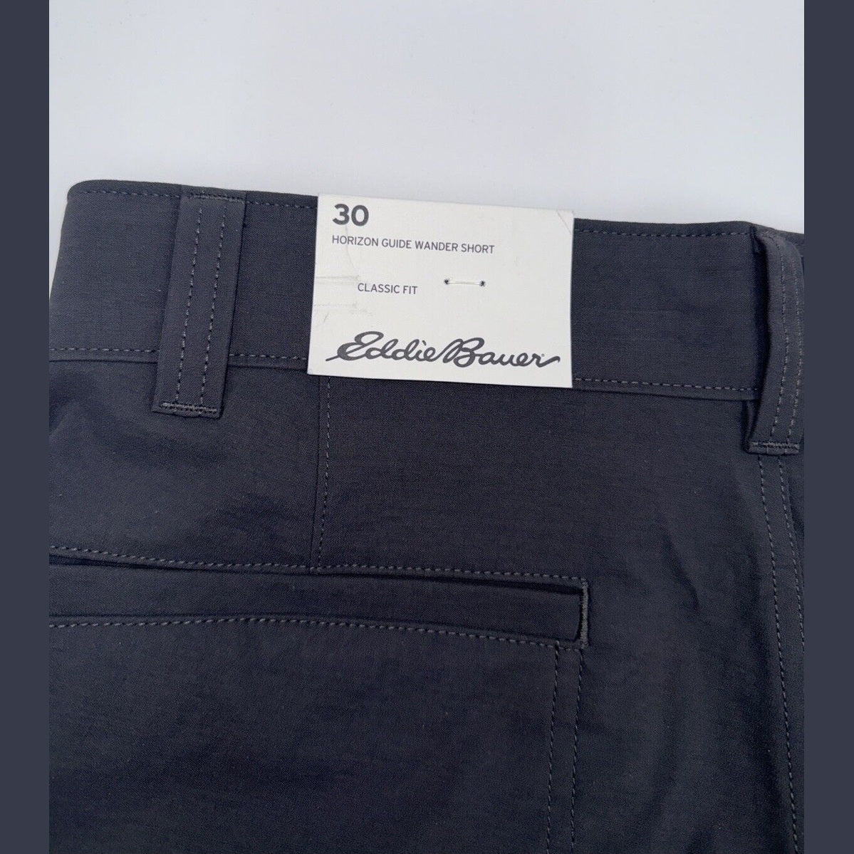 Eddie Bauer Men’s Horizon Guide Wander Nylon Hiking Shorts-Carbon- Size: 30W-NWT