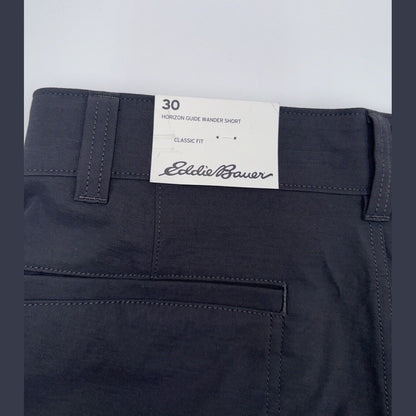 Eddie Bauer Men’s Horizon Guide Wander Nylon Hiking Shorts-Carbon- Size: 30W-NWT