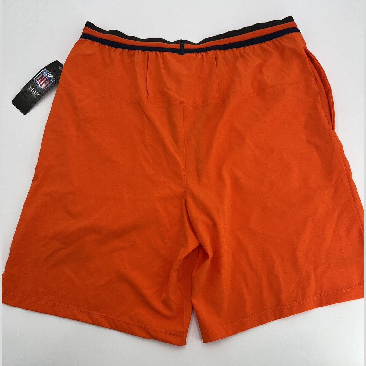 $45 NFL Team Apparel Men’s Denver Broncos  Shorts Workout Football-Orange-Medium