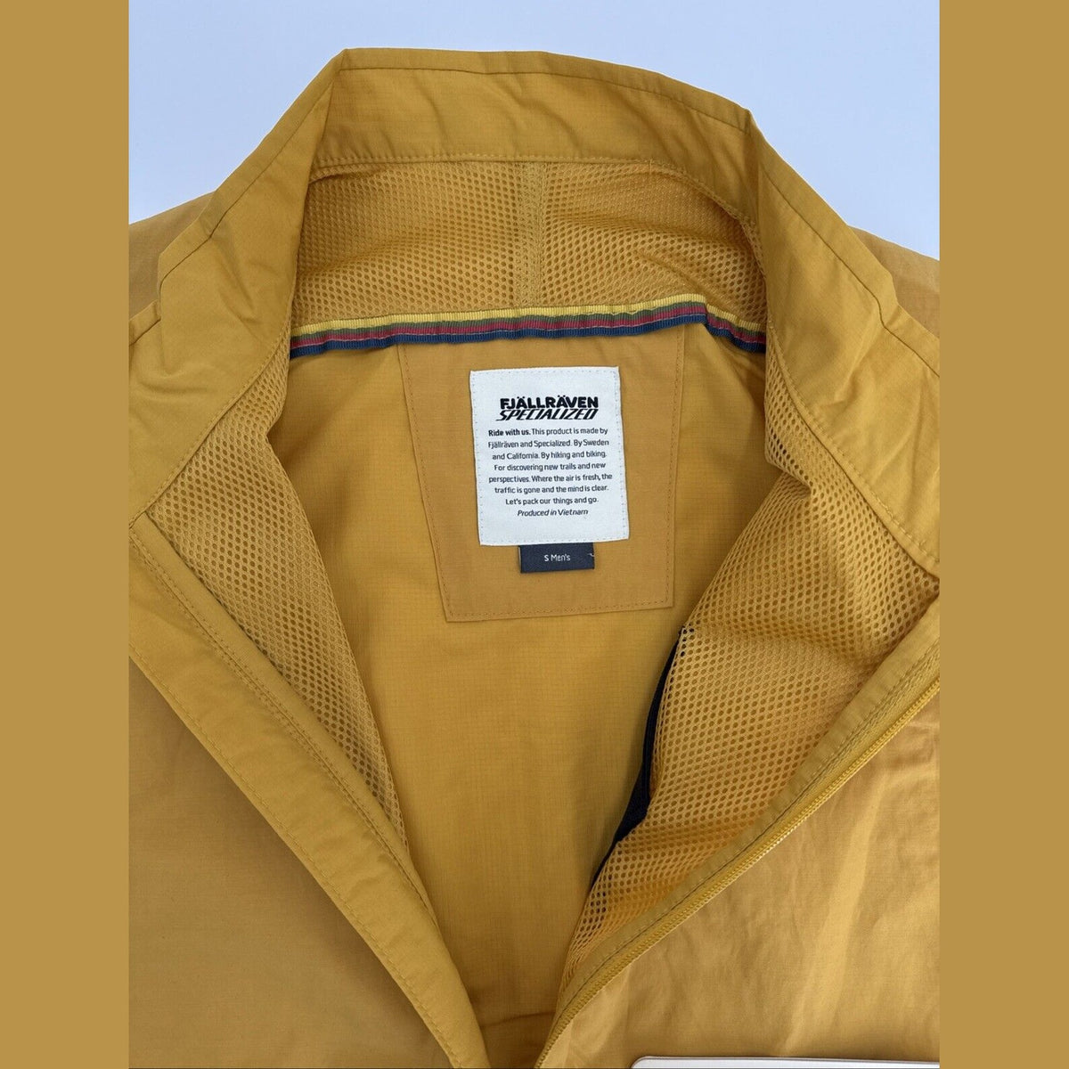 $120 Fjallraven Men’s Specialized Adventure Vest- Ochre Yellow - Small - New Tag