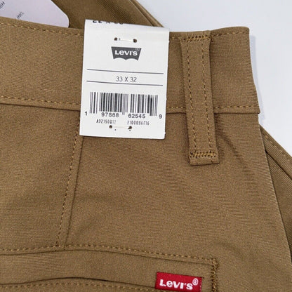 $70 Levi's Men's XX Chino Straight Fit Standard Tapered Pants-Tan -Size 33W 32L