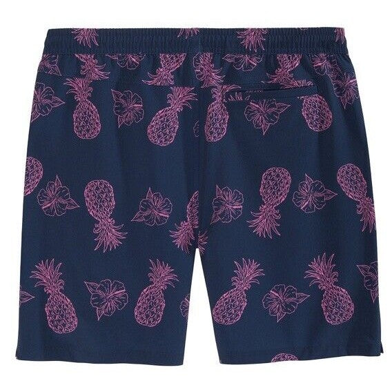 $40 Hurley Men's Salem Performance Pineapple Woven Shorts-Navy-Small-NEW