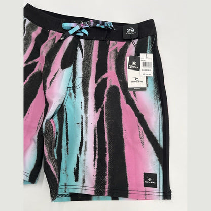$60 Rip Curl Men’s Mirage Board Shorts Stretch Lightweight-Multicolor-Size: 29W