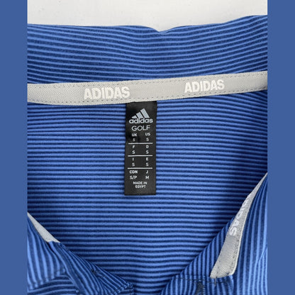 $65 Adidas Men’s Ottoman Pencil Stripe Polo Shirt ADVR0875-Crew Blue-Small-New