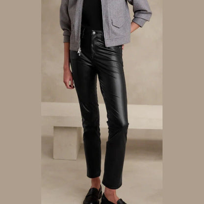 Banana Republic Women’s High Rise Vegan Suede Jean-Black- Size 29/8-NWT $90