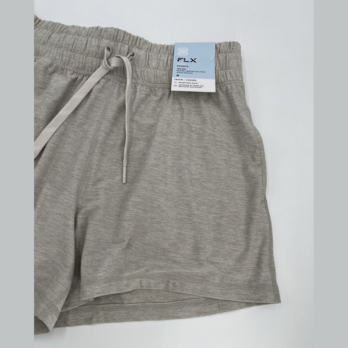 FLX Women’s Wander Soft Leisure Shorts - Ivory Silk - Medium - New Tag $35