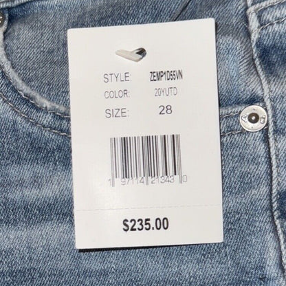 $235 AG Women’s Farrah Boot Crop Denim- 20 Years Undertow Destructed- Size 28