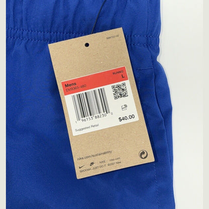 Nike Men's Dri-FIT Challenger 9” Brief-Lined Versatile Shorts- Blue - Large-New