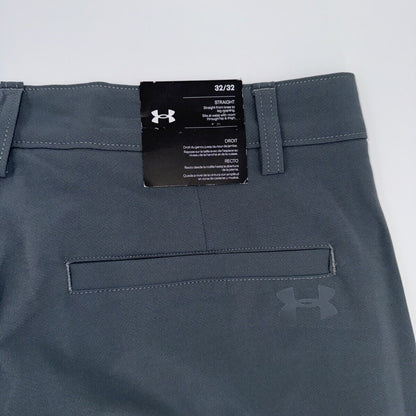 Under Armor Men’s Wicking Golf Flat Front Tech Pants-Pitch Gray-Size 32W 32L-New