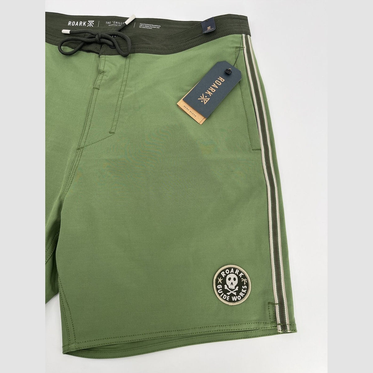 $69 Roark Men’s Chiller 17” Mixtape Boardshorts Trunks-Jungle Green-30W- New Tag