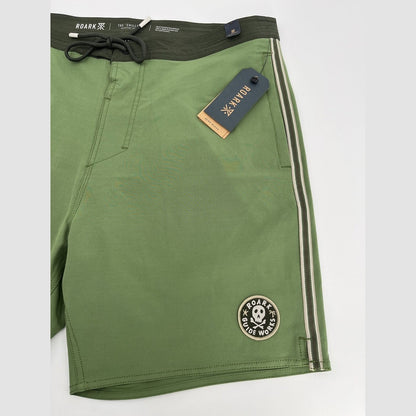 $69 Roark Men’s Chiller 17” Mixtape Boardshorts Trunks-Jungle Green-30W- New Tag