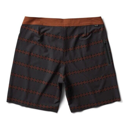 $89 Roark Men’s The Passage Primo Boardshorts Trunks Drawstring-Char Brown-33W