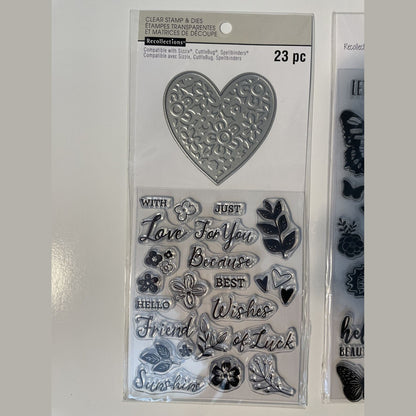 Lot Of 2 Recollections Poly Clear Photopolymer Stamps - Combo Lot