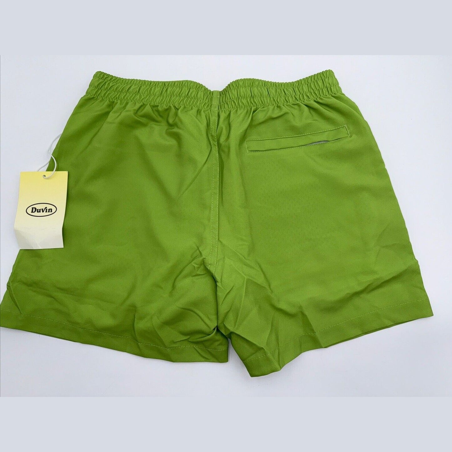 $65 Duvin Design Men's Design Swim Trunk Shorts - Lime Green - Size: Small-NEW