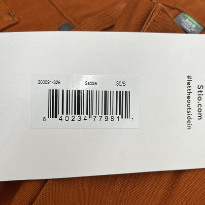$100 Stio Men’s Organic Rivet Canvas Utility Pants- Saddle- Size 30 Short-New