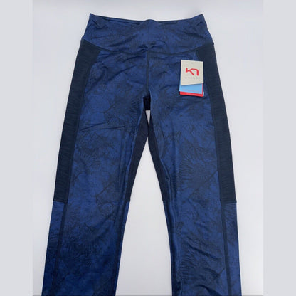 $100 Kari Traa Women’s Fierce Pants Tights - Royal Blue - Small - New With Tags