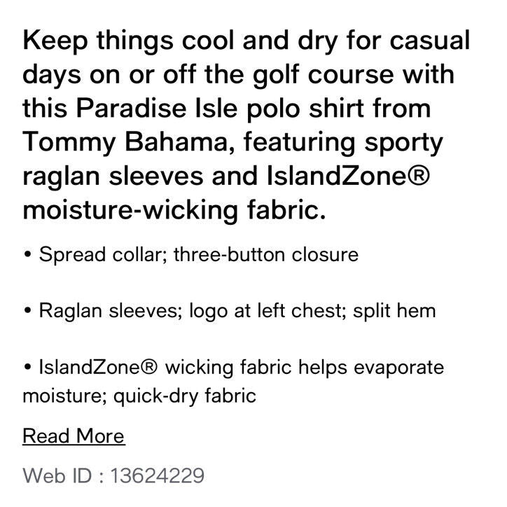 Tommy Bahama Paradise Isle Islandzone Polo Shirt, Color: Coal, Small - $99.50