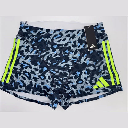 $85 Adidas Women Adizero Booty Elite Running tights shorts IT5775- Blue- Medium