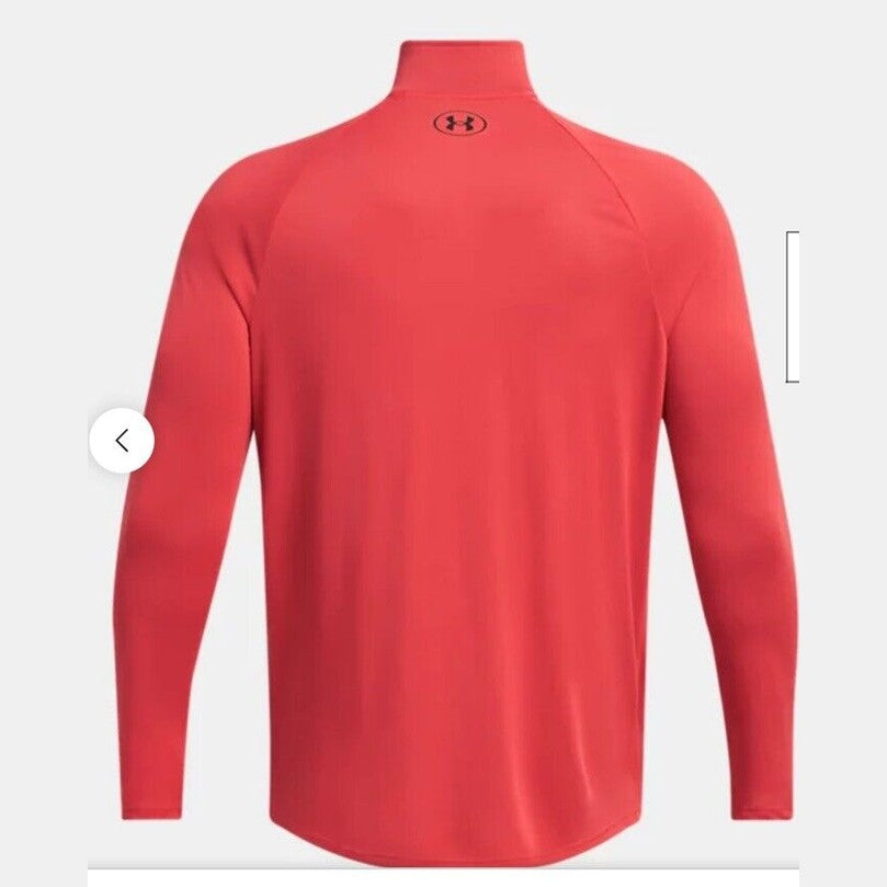 Under Armour Men's Tech 2.0 Half-Zip Top Pullover - Red - Medium- New Tag $45