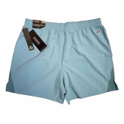 $58 RBX Men’s 5” Training Shorts - Aqua- Large