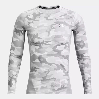 $80 Under Armour Men’s CGI Compression Crew Training Shirt-Gray Camo-Medium-New