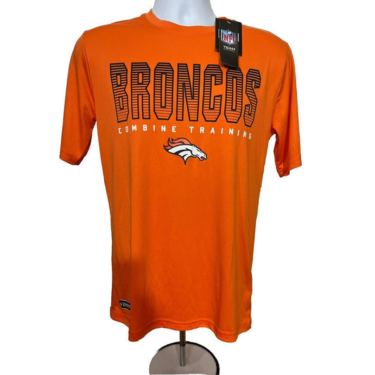 $30 New Era Men’s Denver Broncos T Shirt NFL Team Apparel -Orange-Small-New Tags