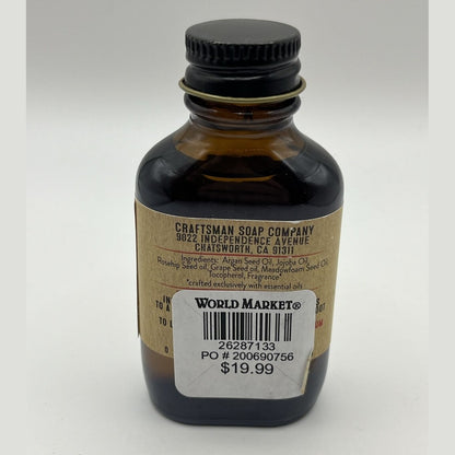 Craftsman Soap Co. Beard Oil-Sandalwood Spice- 10ml 1 Fl Oz - Fresh