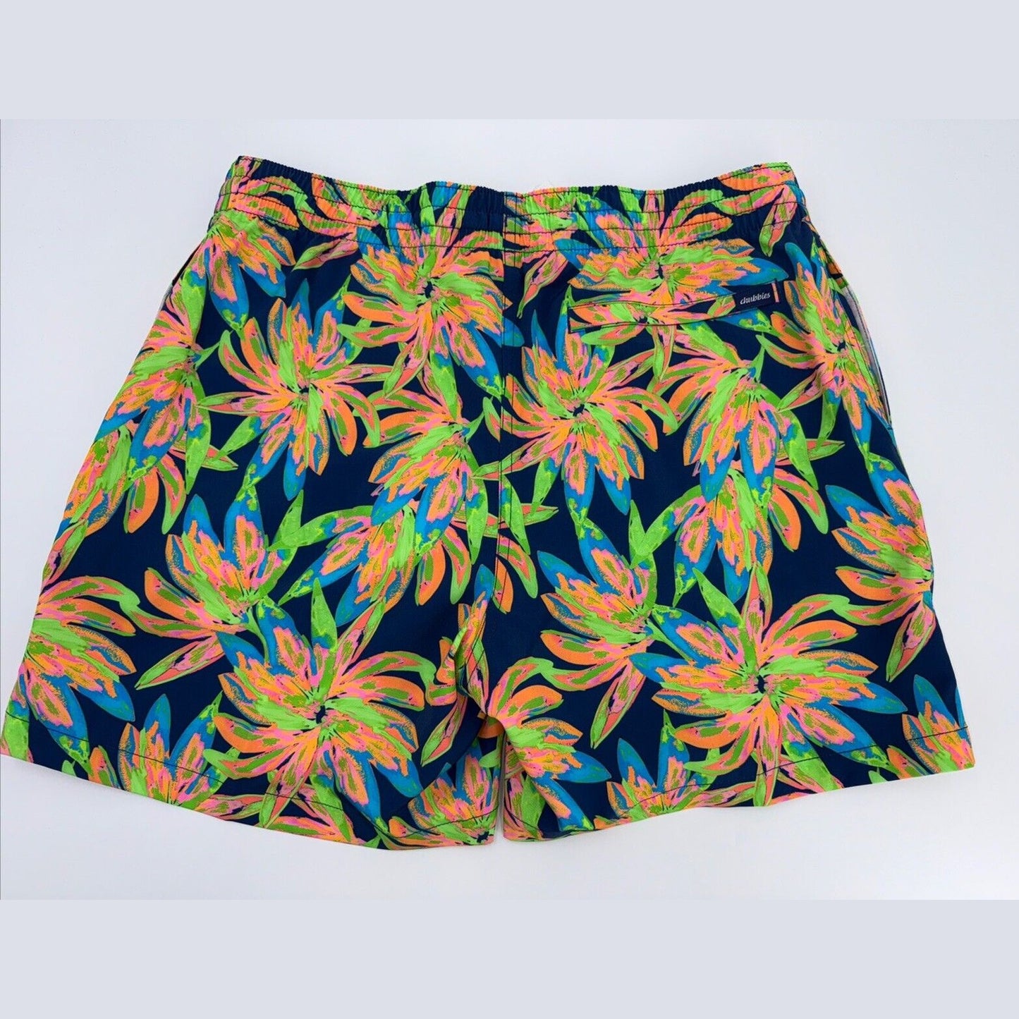 $70 Chubbies The Ocean Flowers 5.5" Inseam Swim Trunks-Multi -Large -New Tag