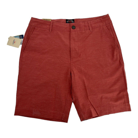 $98 Faherty Men’s Belt Loop All Day 9” Soft Shorts-Sunrose Red -Size: 29”-New