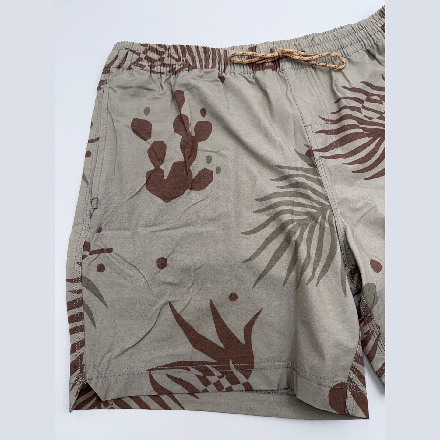 $59 Howler Bros Men’s Deep Set Boardshorts Swim Trunks- Forest Beige-XLarge- NEW