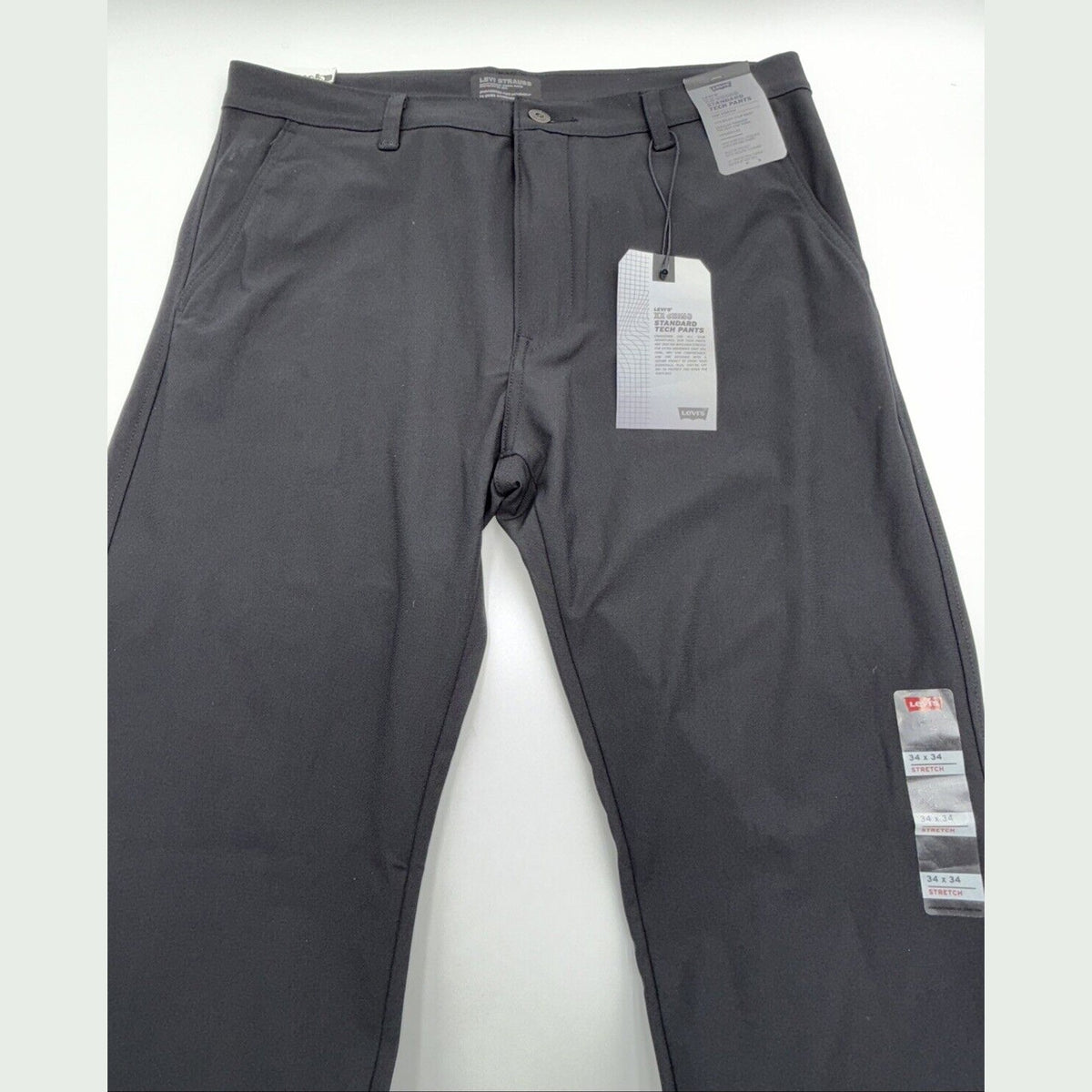 $69 Levi’s Men’s XX Chino Standard Tech Pants- Black -34Wx34L - New With Tags