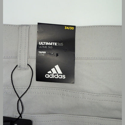 $80 Adidas Ultimate 365 Men's Tapered Golf Pants ADVR0856- Grey-34W 30L-New Tags