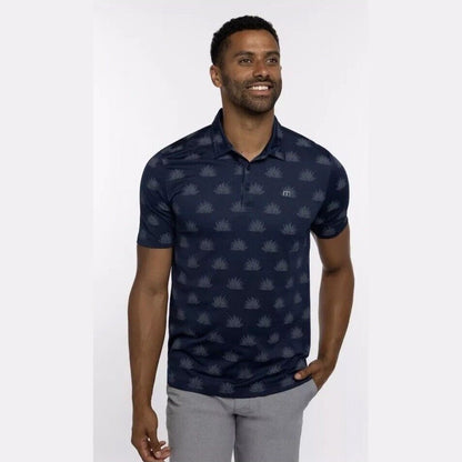 $95 Travis Mathew Men’s At The Buffet No Logo Golf Polo Shirt- Navy-Small -New
