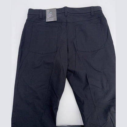 FLX Men’s Premium Slim 5 Pocket Pants- Black- 32W 32L - New Tags