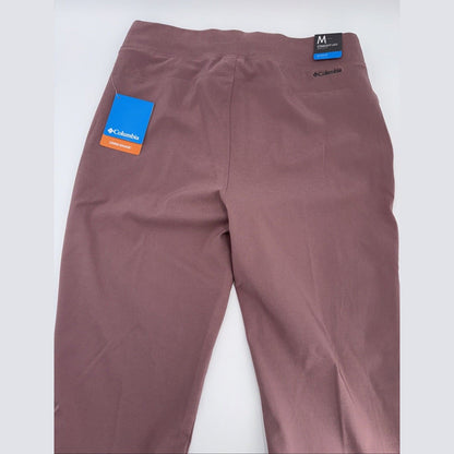 $60 Columbia Women's Anytime Slim Fit Pull-On Pants -UPF 50*- Fig- Medium -New