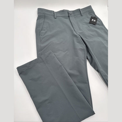 Under Armor Men’s Wicking Golf Flat Front Tech Pants-Pitch Gray-Size 32W 32L-New