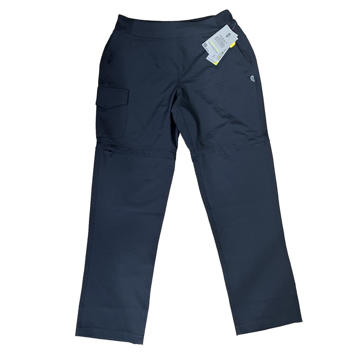 $85 Free Country Women's Get Out There Convertible Pants to Shorts-Black-Medium