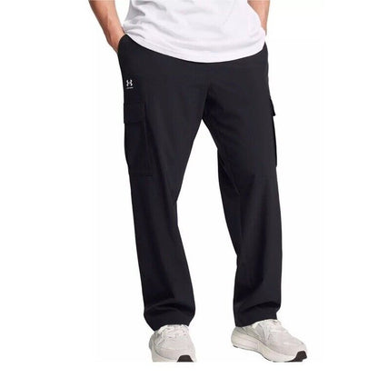 $80 Under Armour Men's UA Woven Vibe Cargo Joggers - Black - Small- New Tag