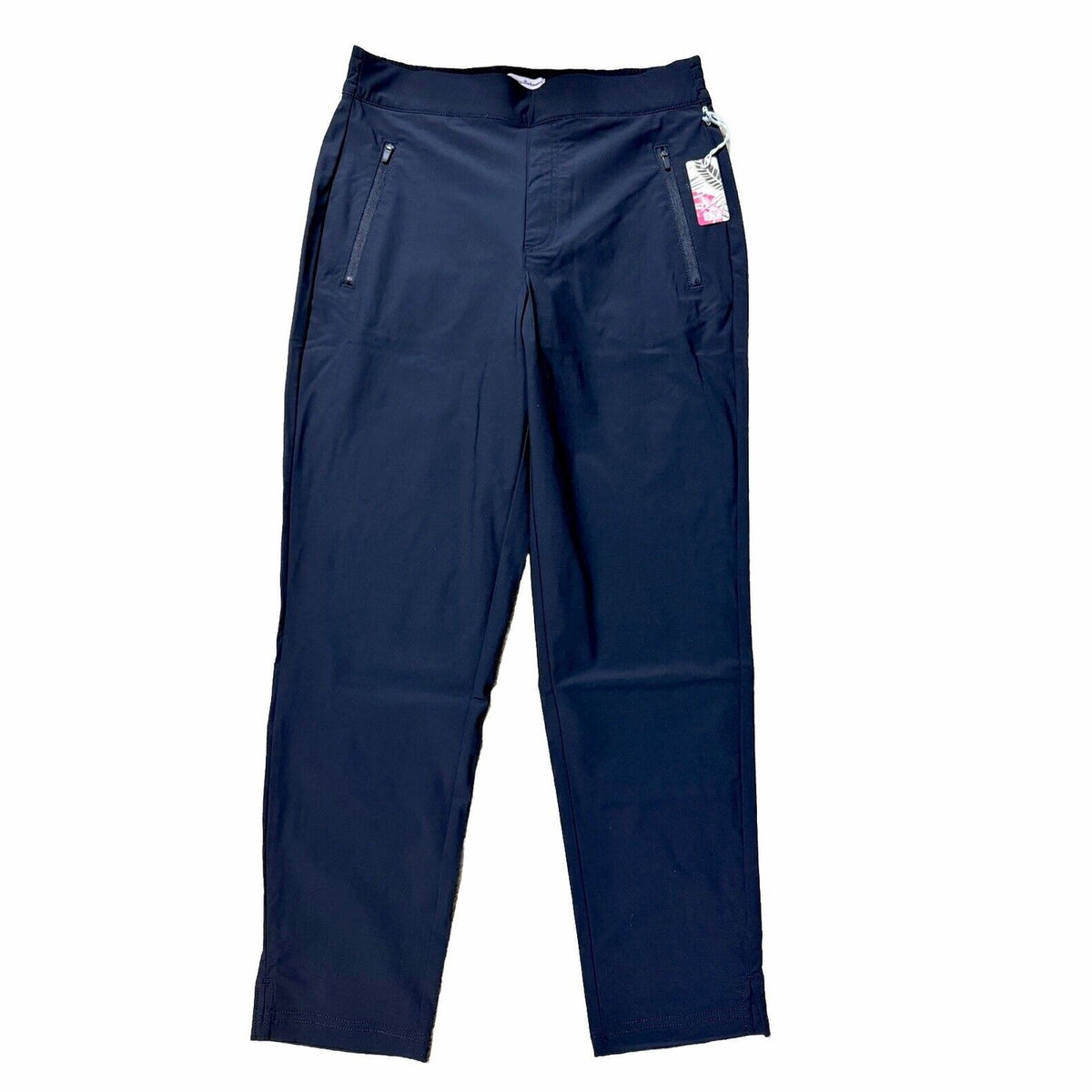 $98 Tommy Bahama Active Lightweight Stretch Pull On Pants-Black-Medium-New Tag