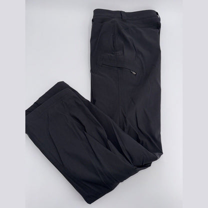 $80 Eddie Bauer Women’s Micro Fleece Lined Rainier Pants-Black-Size: 8 (32W)-NEW