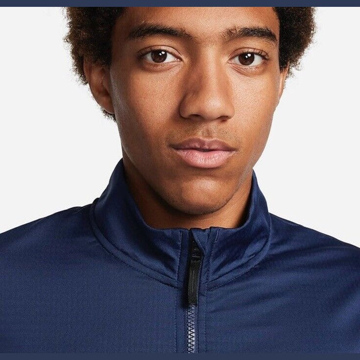 $75 Nike Victory Men's Dri-FIT 1/2-Zip Golf Top FD5837-Navy - Medium -New