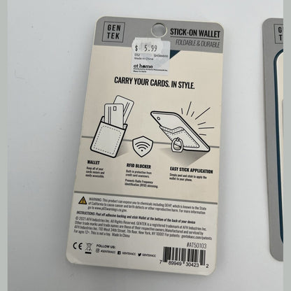 3 Pack- Phone Universal Adhesive Stick On Wallet Credit Card Holder Ring Holder