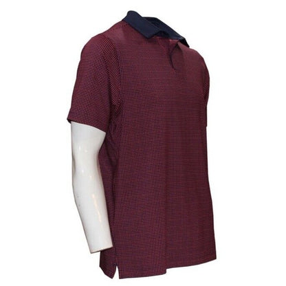 $78 Under Armour Golf Men's T2 Half Moon Polo Shirt- Navy/Orange- Medium-New Tag
