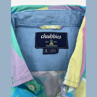 Chubbies Men’s Shirt The Surfside Friday Shirt-Multi -Small - New Tag $65