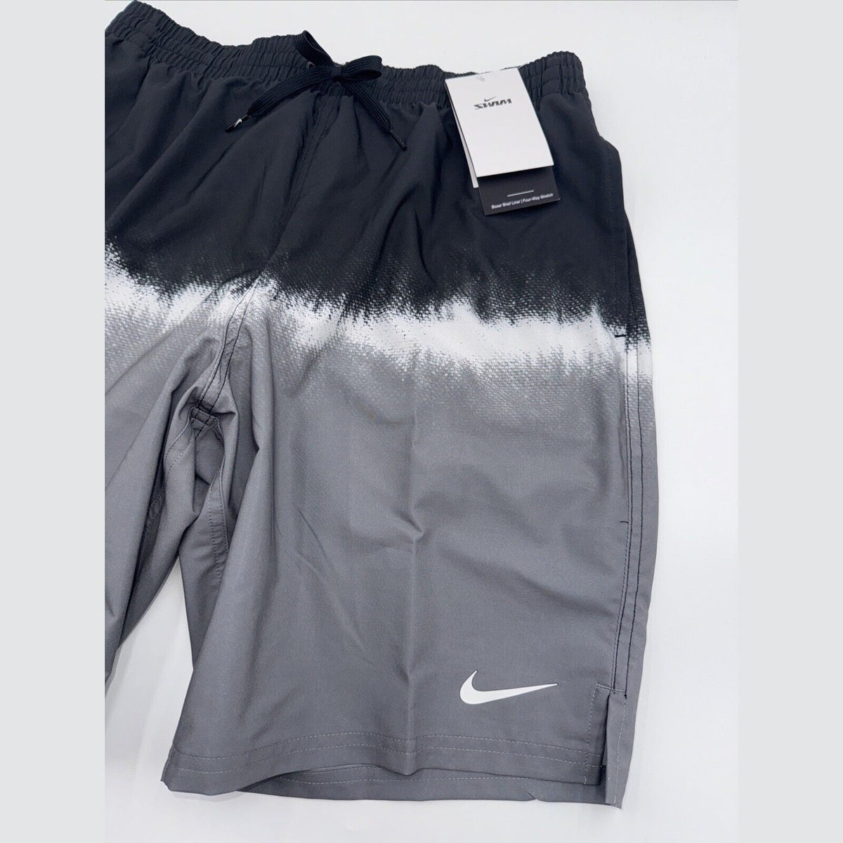 NIKE Men’s Shorts Swim Trunks NESSF547 Ocean Volley 9”- Grey/Blk -Medium -New